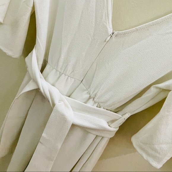 White Romper with Skirt - Picture 4 of 6